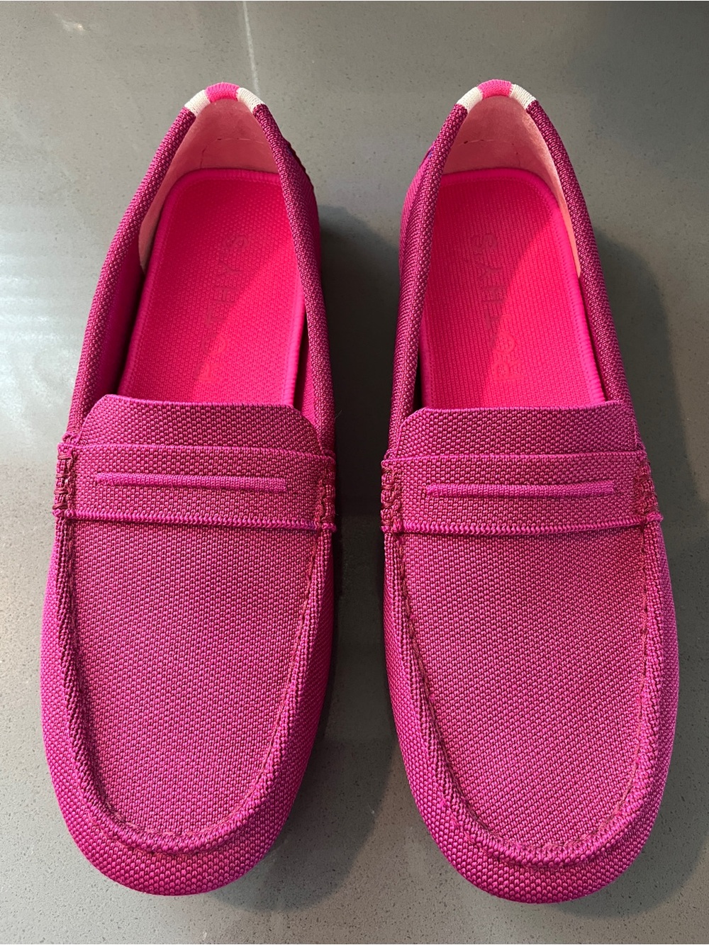Women’s Rothys Driver Slip-On Loafers in Bold Fuchsia Pink size 11.5